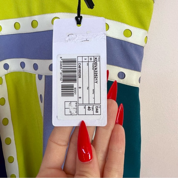 NEW! Missoni Colorful Summer Dress w/Leather Detail - Picture 8 of 11